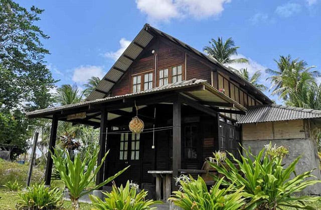 private chalet exterior in mirage island resort pulau besar