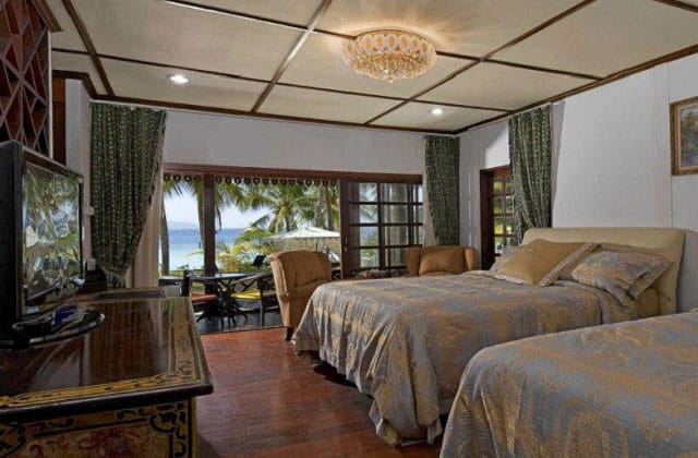 seaview villa room interior in sari pacifica resort lang tengah island