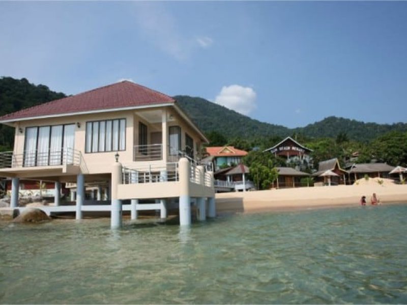 pulau tioman island sun beach resort blue ocean suite on beach side