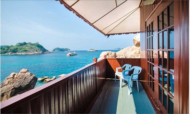 redang reef resort room with balcony