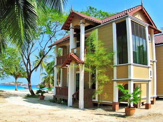 coral redang resort two story beach chalet