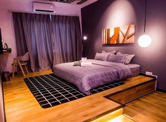 semporna sense residence home stay double room interior